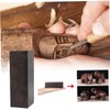 Bloque de Madera Negra RARA Africana, artesanías de Madera ébano,