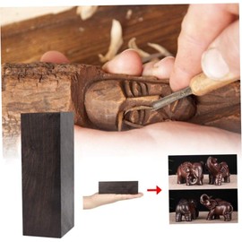 Bloque de Madera Negra RARA Africana, artesanías de Madera ébano, Material DIY, artesanías en Blanco, Mango Cortado, Herramienta Hobby, ébano, Dura