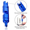 11Pcs Bike Valve Core Removal Tool - Blue Disassembly Tool