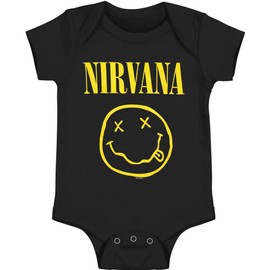 Nirvana Smiley Face Logo Infant Baby Romper Snapsuit (0-6 Months)