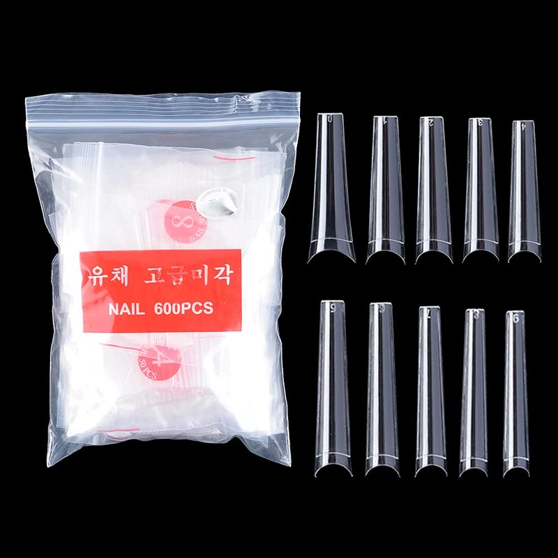 MEILINDS Long Fold Seamless XXL Max Nail French Nail Tips