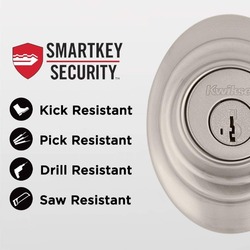 Kwikset Dakota Front Door Lock Handle and Deadbolt Set, Entry