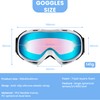 JRZHX Spherical Ski Goggles (White Ice Blue)