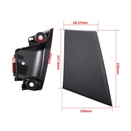 YUCKMZ Interior Door Handle Cover Compatible with Peugeot 107 Toyota Aygo Citroen C1 2005-2009, Right Driver Side Inner Interior Door Handle Cover & Bracket