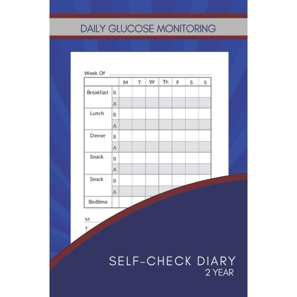 Daily Glucose Monitoring Self-Check Diary: Easy to Use Fill-In Journal