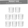 SAFIGLE 8Pcs Manicure Mixing Cups Durable Glass Nail Liquid Holders