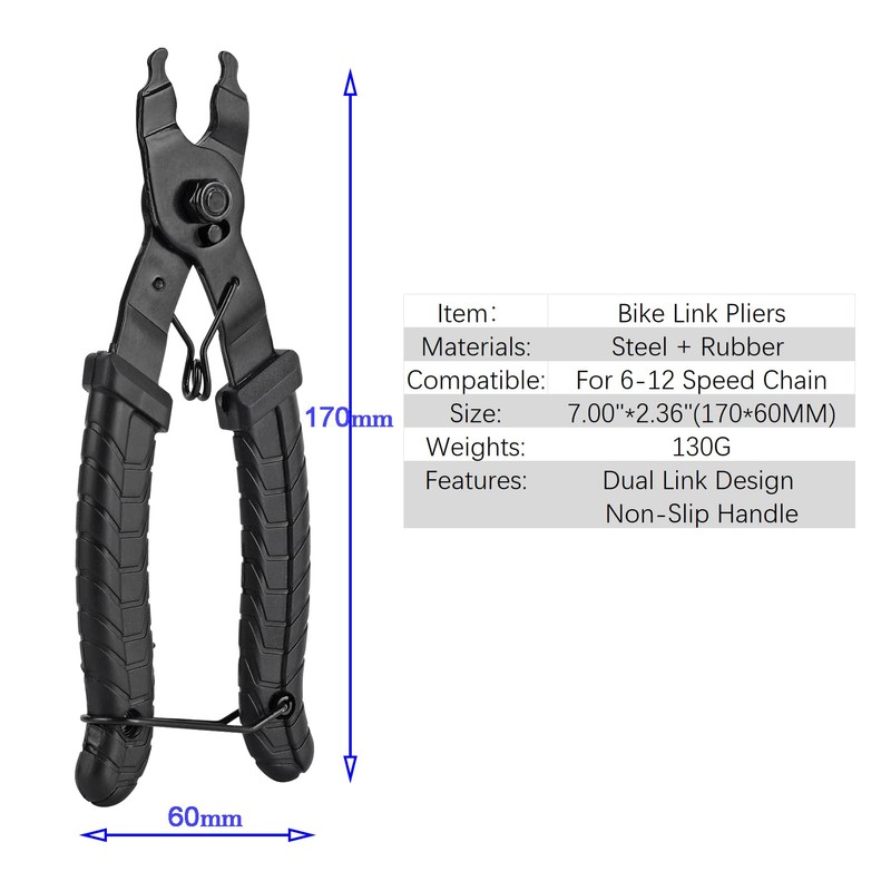 COTOUXKER Bike Link Pliers, Bicycle Chain Tool for Bike Chain