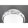 Fashion Accessories Now shiny Silver lamé headband braid faux leather