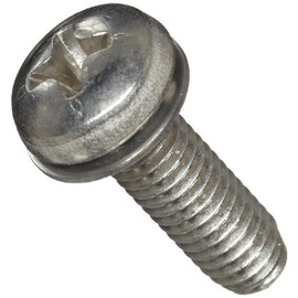 Small Parts 18-8 Stainless Steel Machine Screw, Plain Finish, Pan Head, Phillips Drive, Meets ASME B18.13, Internal-Tooth Lock Washer, 1/2" Length, Fully Threaded, #8-32 UNC Threads (Pack of 25)