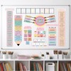 Maitys 106 Pcs Pastel Reading Posters for Classroom Back to