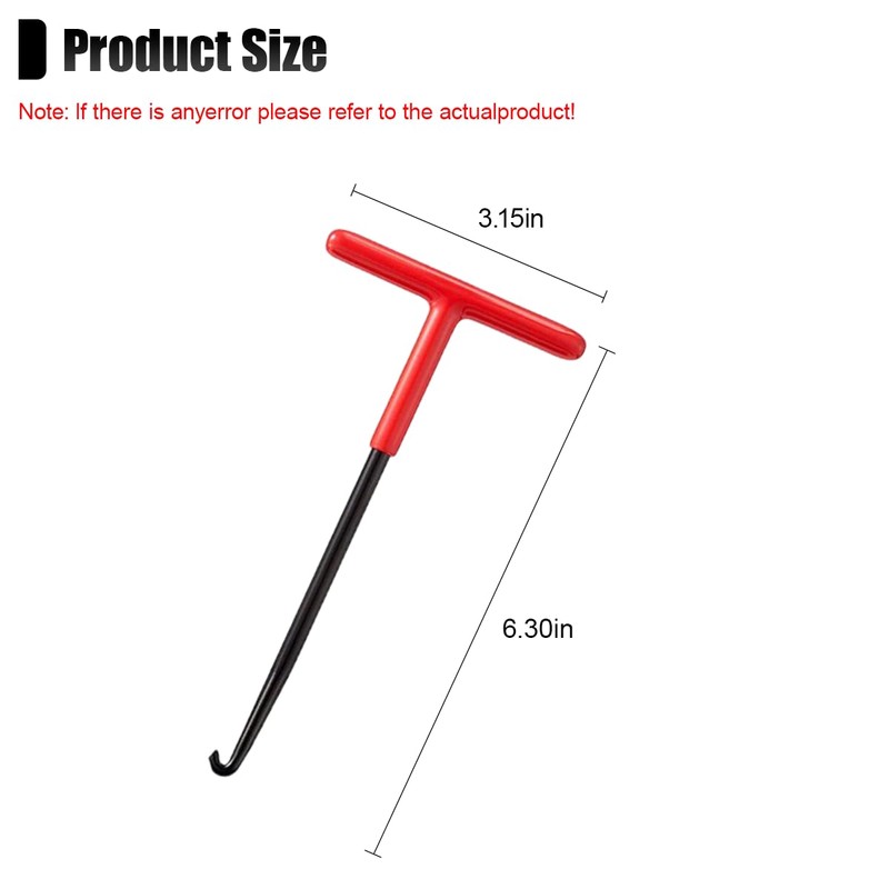 UHANBUT Motorcycle Exhaust Spring Puller Hook, Rubber Coating Vehicle T