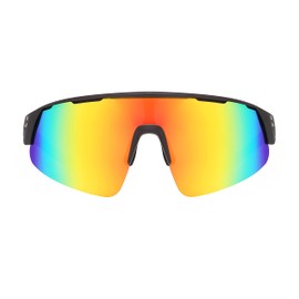 Bevi Sports Shield Sunglasses Polarized UV400 Lens with TR90 Lightweight Frame Unisex Baseball Running Biking 2953C7