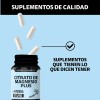 Citrato Magnesio Plus Piperina 455mg Elemental Capsulas Marino Magnesium Citrate