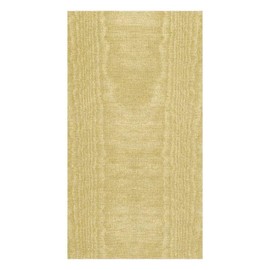 Caspari Moiré Paper Linen Guest Towel Napkins in Gold, Four Packs of 12