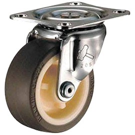 旋回式ウレタン車輪(ナイロンホイｰル)65mm 420G-UR65