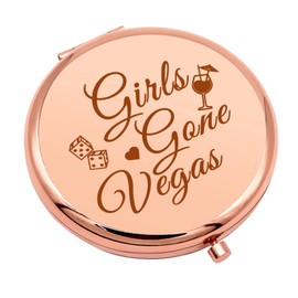 Girls Trip Gifts Girls Weekend Gifts for Women Las Vegas Gifts Compact Makeup Mirror for Sister Friend Vegas Girls Trip Gifts Vacation Gift Travel Makeup Mirror Friendship Gifts for Her