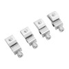 4 Pcs Solar Panel Ground Clamp Steel Weather Proof Solar