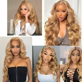 24 24 inch Blonde Bundles Honey Blonde Body Wave Bundles Human Hair 27 Body Wave Bundle #27 Human Hair Bundle