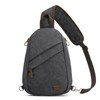 S-ZONE RFID Crossbody Sling Backpack Water Resistant Canvas Men Shoulder
