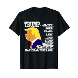 Trump is a Clown, Joke, Racist T-Shirt