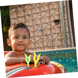 FELTECHELECTR Diving Pool Toys for Boys and Girls Ages 8-12 6pcs Seagrass Jellyfish Set Underwater Diving Game Toys for Summer Fun