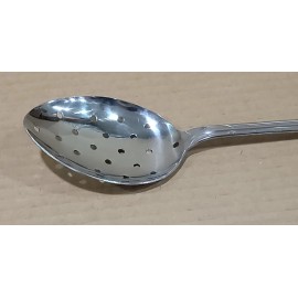 Capco Stainless Steel Perforated Serving Spoon 13” Japan Scroll Vintage NOS
