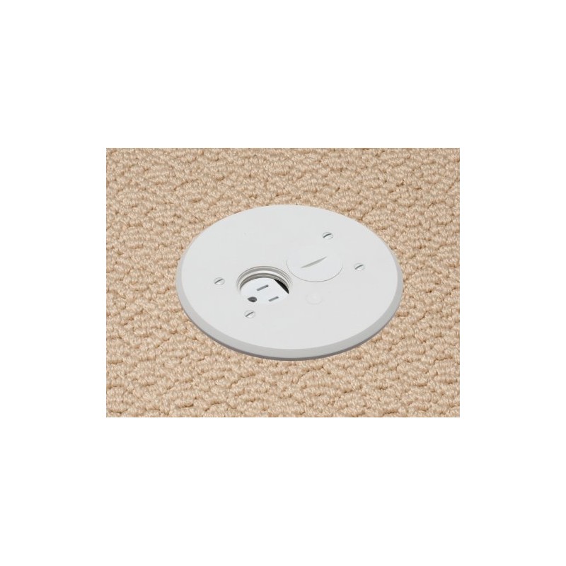 Arlington FLBAR101W-1 Adjustable Round Floor Box Kit with Outlet and