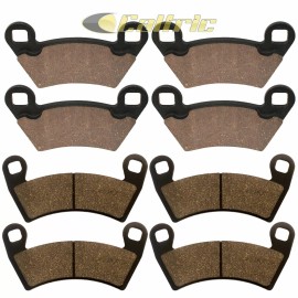 Caltric New Front & Rear Brake Pads for Polaris RZR XP 900 EFI 2011-2013 / RZR 900 2014