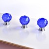 ANJUU 12 Pcs 30mm Round Shape Crystal Glass Cabinet Knobs