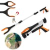 Adiwo Foldable Litter Picker Grabber, 91cm/36" Long Handle Litter Pickers