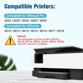 colorfly 912XL Multipack Compatible with HP 912 Printer Cartridges HP 912 XL for HP OfficeJet Pro 8022 Cartridges 8020 8024 8023 8025 HP OfficeJet 8012 8014 8015, HP Officejet 8010 Cartridges