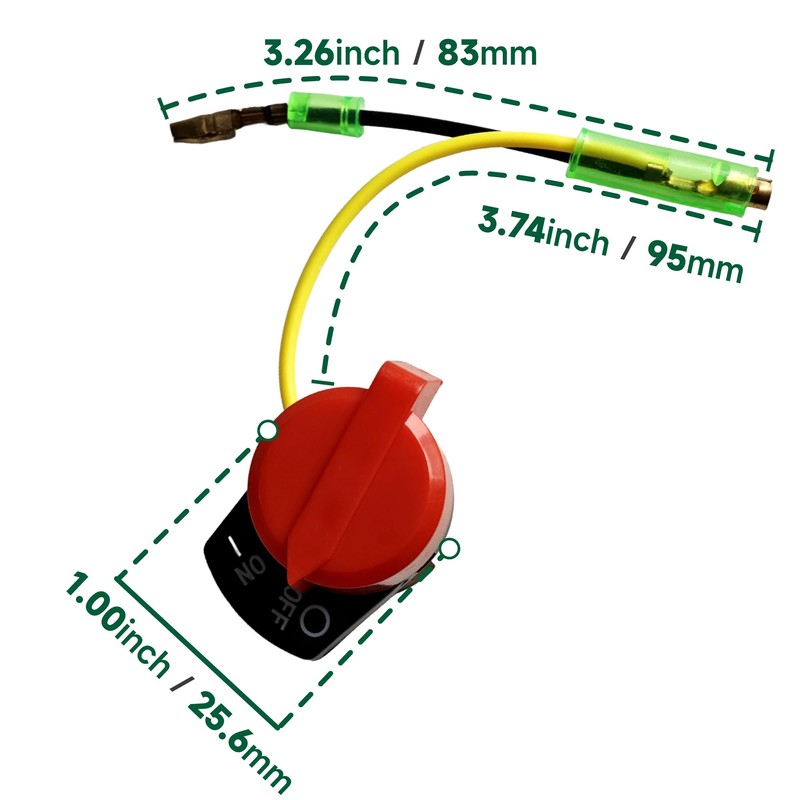 2 Pack Engine ON Off Stop Switch Compatible with Honda