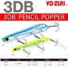 YO-ZURI バスルアー 3DB ペンシルポッパー フローティング 110mm カラー:マットパールグリッターシャッド