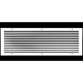 24" X 12" Aluminum Return Grille - Easy Air Flow - Linear Bar Grilles [Outer Dimensions: 26.5"w X 14.5"h]