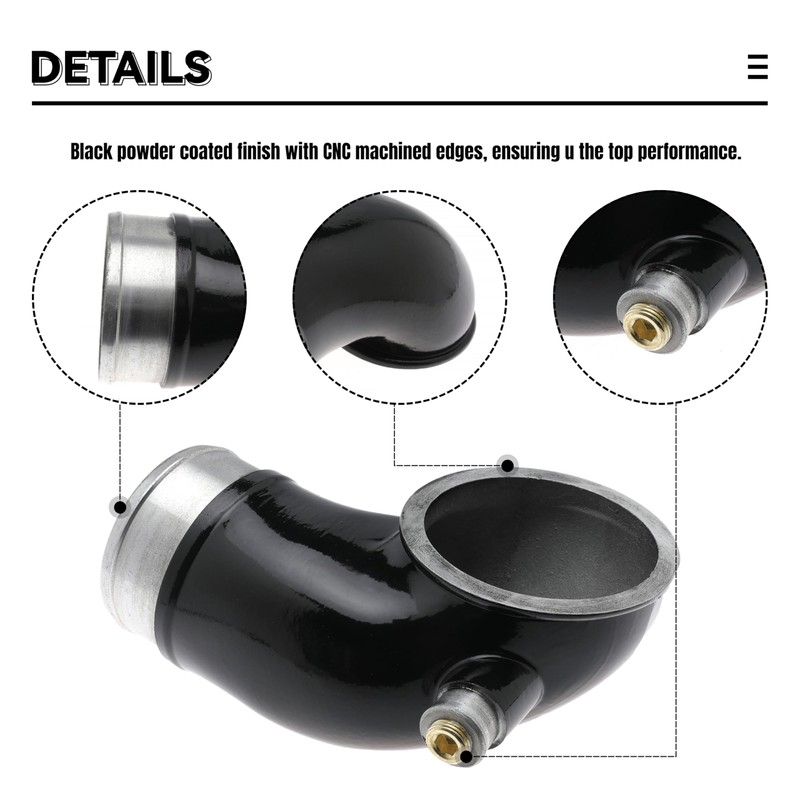 LLY Turbo Mouthpiece 6.6 Inlet Manifold Intake Elbow for Chevy