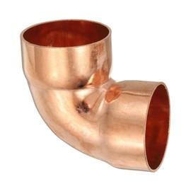 PATIKIL 1-5/8"ID 1.3mm Thick Elbow Copper Fitting, 1Pcs 99.9% Pure Copper Pipe Fitting 90 Degree Short Radius Tube Connector Sweat Solder for HVAC Refrigeration System