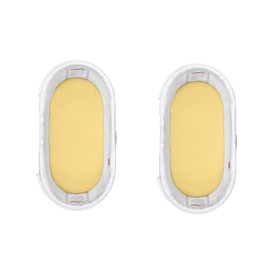 2 x Yellow Moses Basket Fitted Sheets Set - 100% Jersey Cotton Bassinet Size Newborn Hypoallergenic Breathable Easy Care Soft Fitted Sheet For Baby Bassinet.