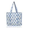 Third Eye Export Hand Block Printed Quilted Cotton Tote Bag