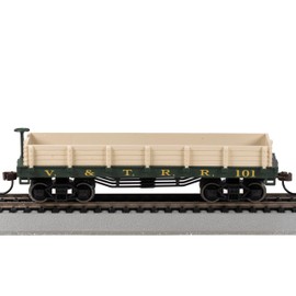 H0 track – Old-Time Wood Gondola Virginia & Truckee