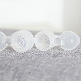 ALINK Travel Size Plastic Empty Toiletry Bottles, 30ml (1 oz) Pack of 6 Liquid Containers with Labels