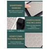 AWAOVV Double-Sided Diamond Sharpening Stone,Whetstone Honeycomb Plate with Non-Slip Base(400/1000