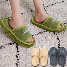 LALAL Microfiber Cleaning Mop Slippers for Floor & Room Cleaning Main Set (Gray) 2ea
