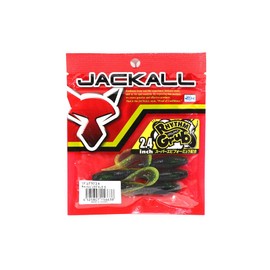 JACKALL (ジャッカル) Worm Rhythm Grab 2.4 Inches Chartreuse Black Lure