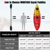 WONITAGO Kayak Paddles with Alloy Shaft and PP Blade, Floating