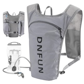 DNFUN Running Backpacks with 1.5L Water Bag for Women Men, Hydration Vest Pack for Outdoor Climbing Hiking Cycling Biking