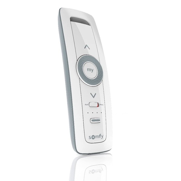 somfy Situo 5 Variation A/M io Pure II 5-Channel Remote Controller With Auto/Manual Function and Turn Pad Rotary Dial To Control 5 io Devices or 5 Groups of io Devices (#1870370)