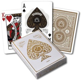 Artisan Playing Cards 2 Pack Decks | White Deck and Black Deck | by Theory11 | with Embossed Tuck Boxes