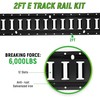 E Track Tie Down Rail Kit 2'(4 Pack) - Trailer