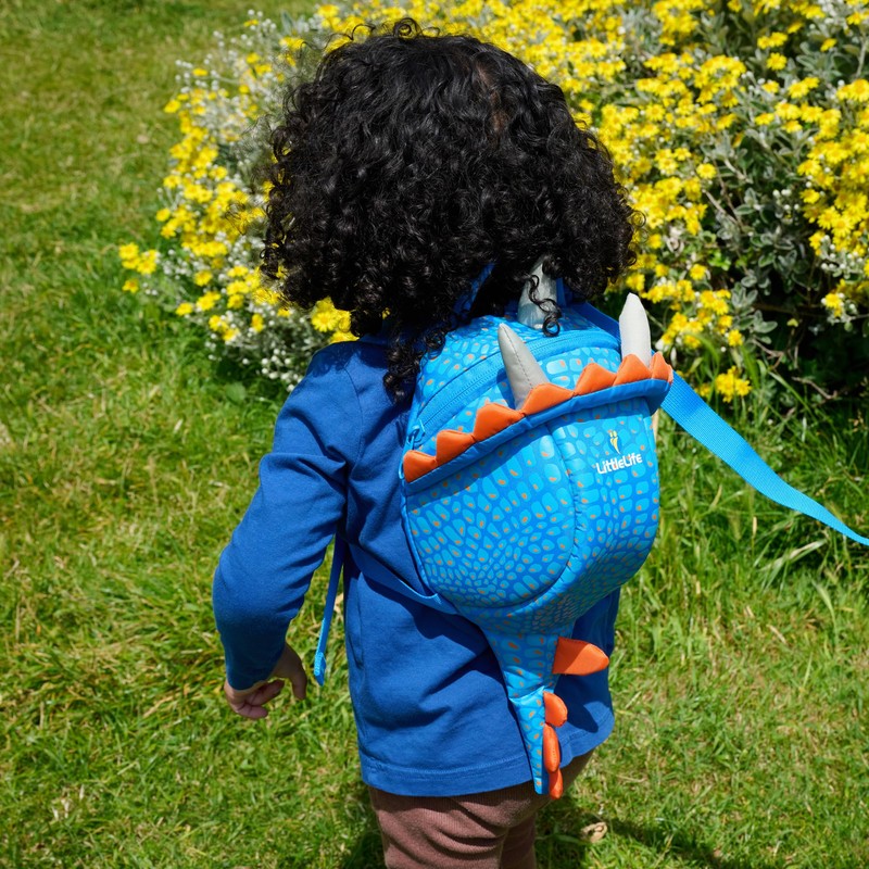LittleLife Animal Toddler Backpack With Safety Rein, Triceratops