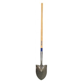 Round Point Shovel, 48 in.Handle, 14 ga.
